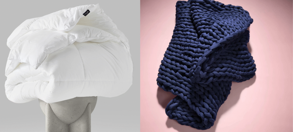 Bearaby vs Hush weighted blankets for adults 